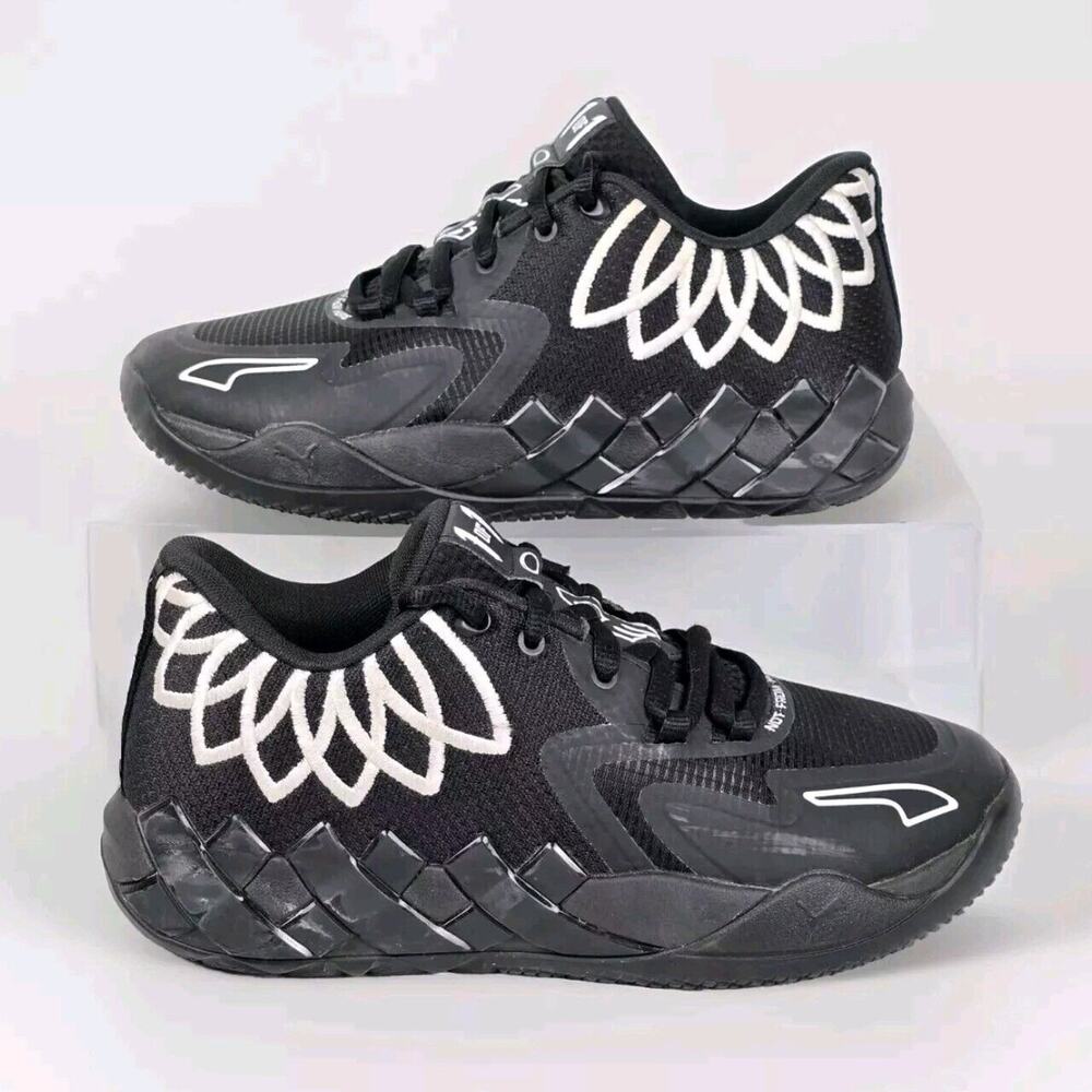PUMA LaMELO MB.01 Teambank Lo black/white 377368-12 basketball‎ Shoes SZ 6